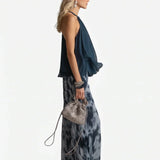 Elegant two-piece chiffon suit