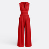 Aria - Sleeveless Wide-Leg Jumpsuit