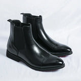 Liam - Faux Leather Chelsea Boots