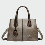 Bridget - Snake-Accent Faux Leather Bag