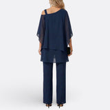 Matilda - Off-Shoulder Chiffon Evening Set